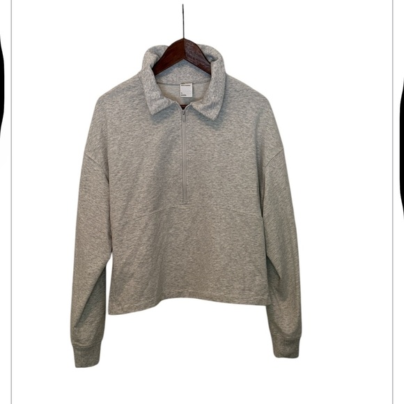 Women’s all in motion Half Zip Cropped Sweatshirt, XL - Picture 3 of 7